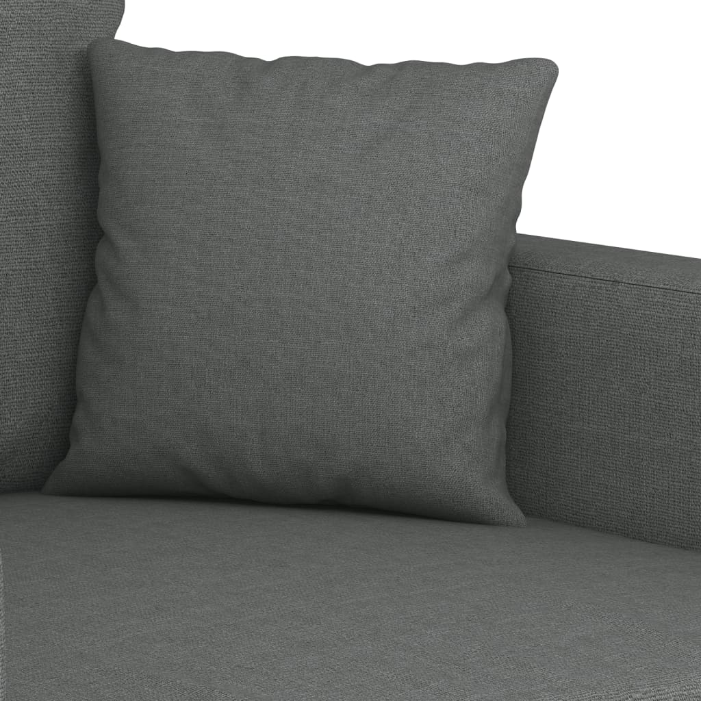 Fotoliu canapea, gri inchis, 60 cm, material textil