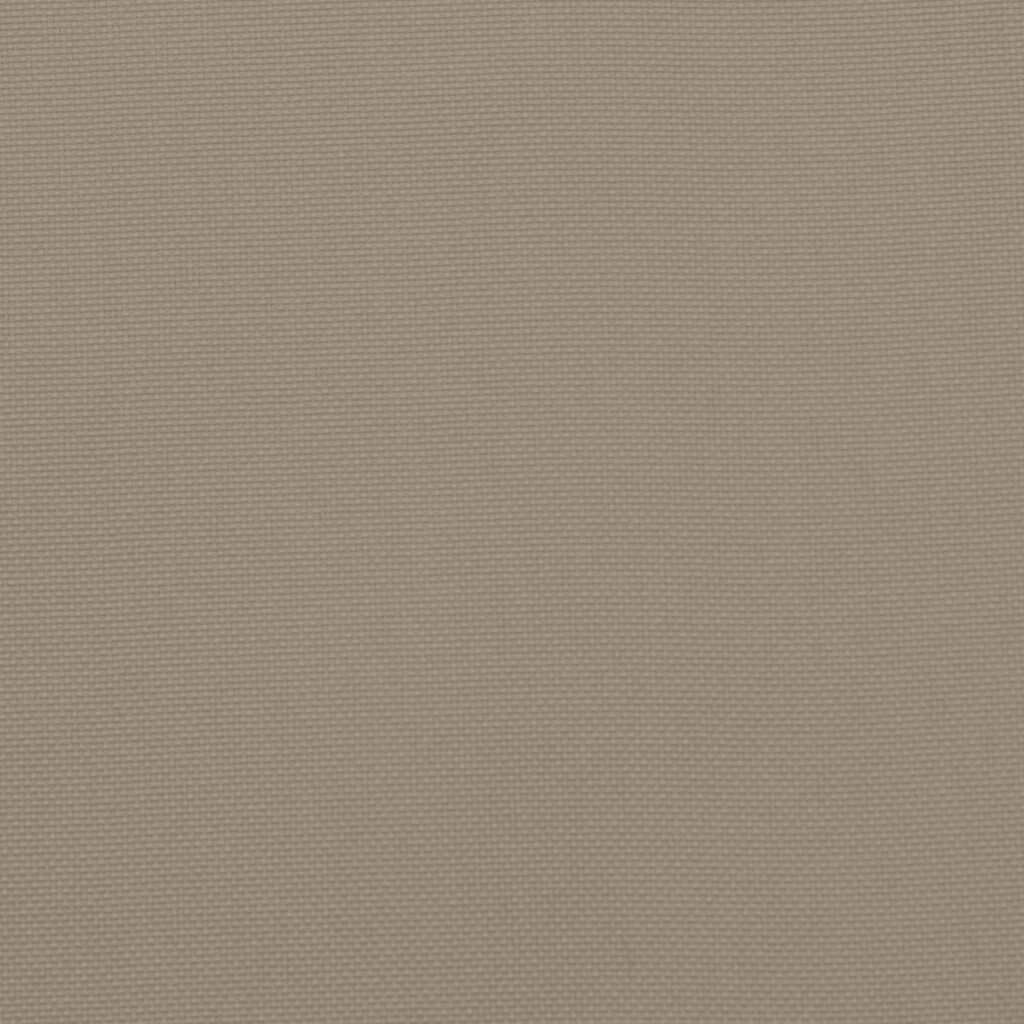 Pernă paleți de podea, gri taupe, 60x60x9,5 cm, material textil