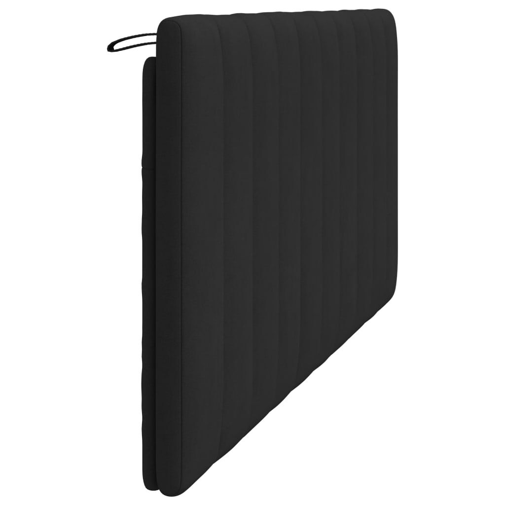 Pernă tăblie de pat, negru, 180 cm, catifea