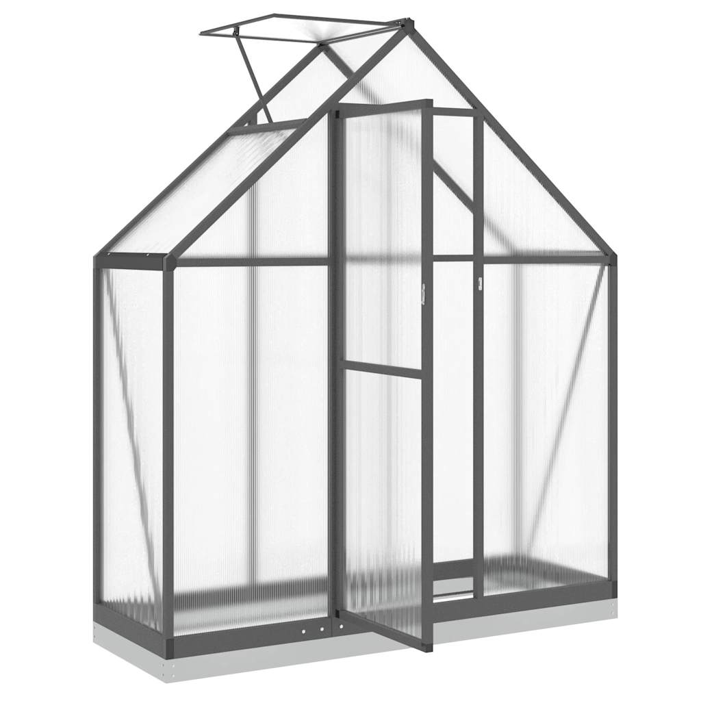 Sere cu cadru de bază, antracit, 169x58x202 cm, aluminiu