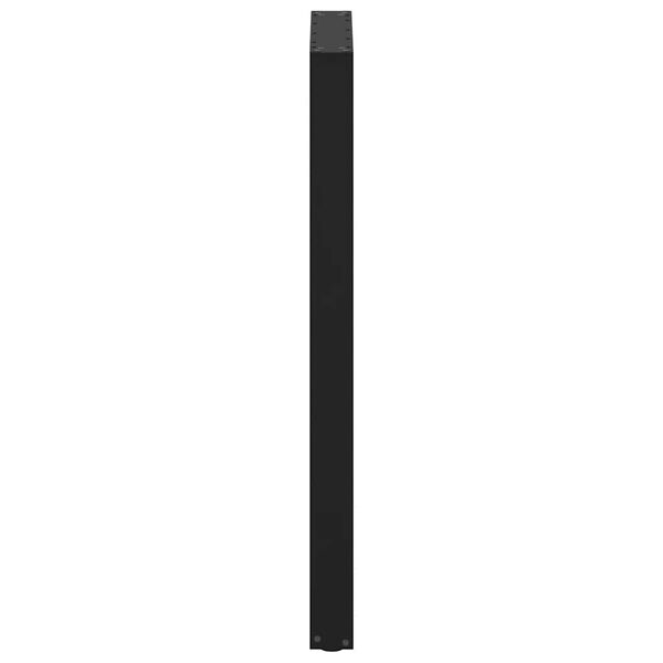 Picioare de masă de bar în formă de U, 2 buc., negru, 60 x (110-111) cm, oțel