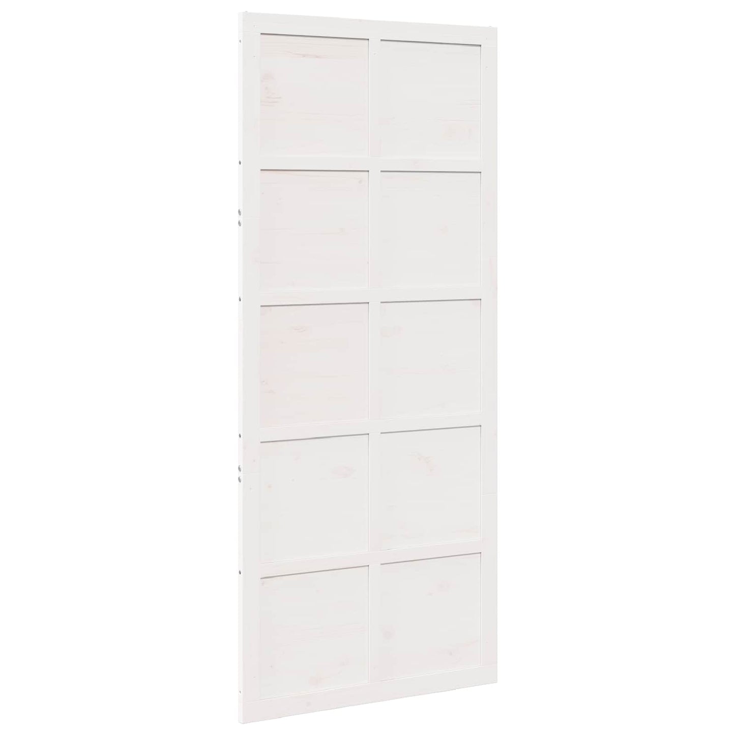 Ușă hambar Alb 90 x 2,5 x 208 cm Lemn masiv de pin