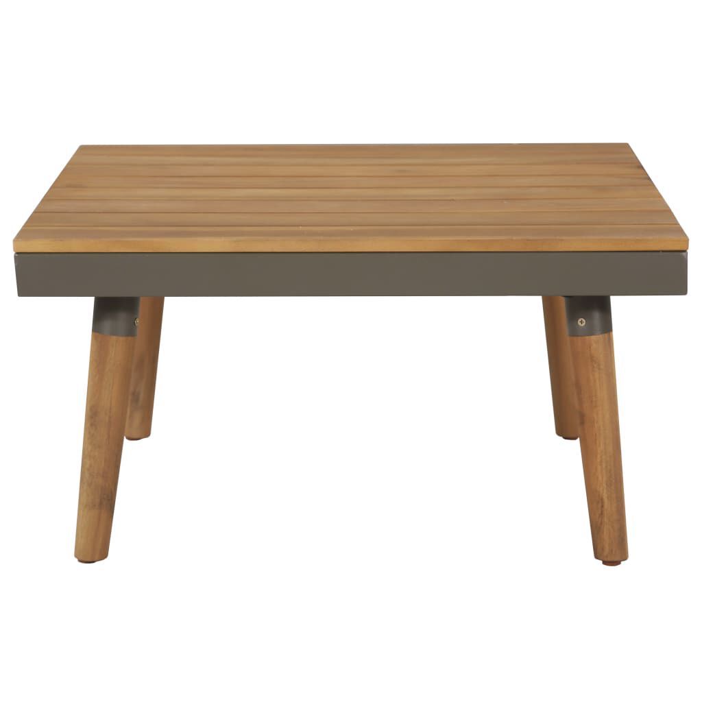 Set mobilier grădină cu perne, 4 piese, maro, lemn acacia