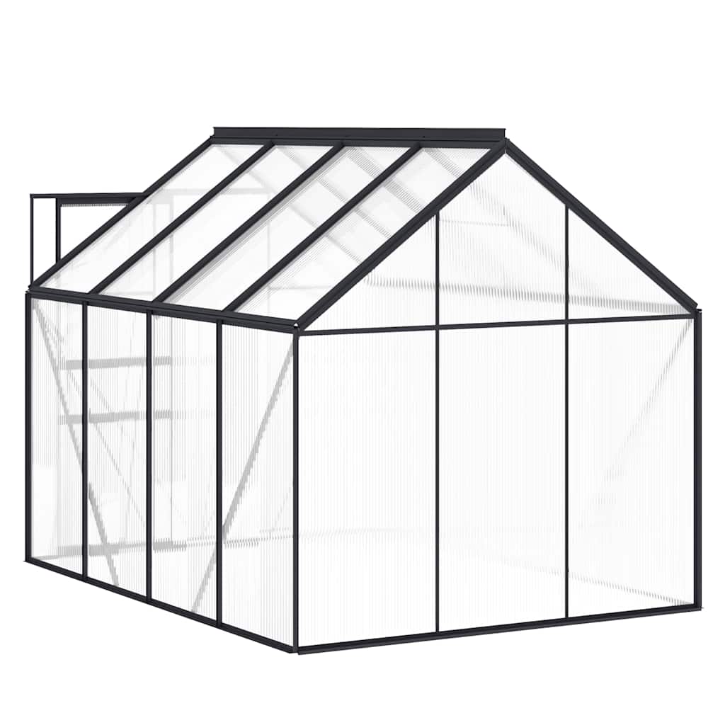 Seră cu cadru de bază, antracit, 4,75 m², aluminiu