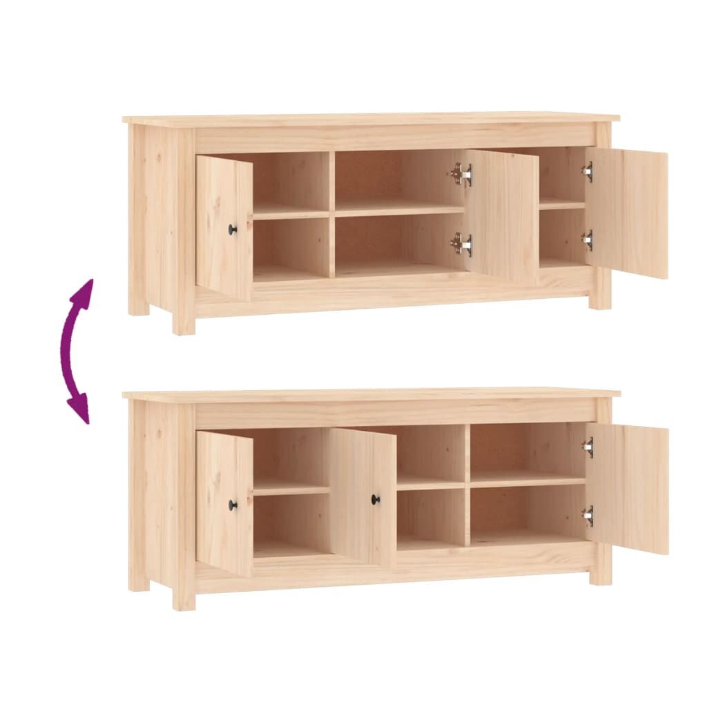 Dulap pentru pantofi, 110x38x45,5 cm, lemn masiv de pin