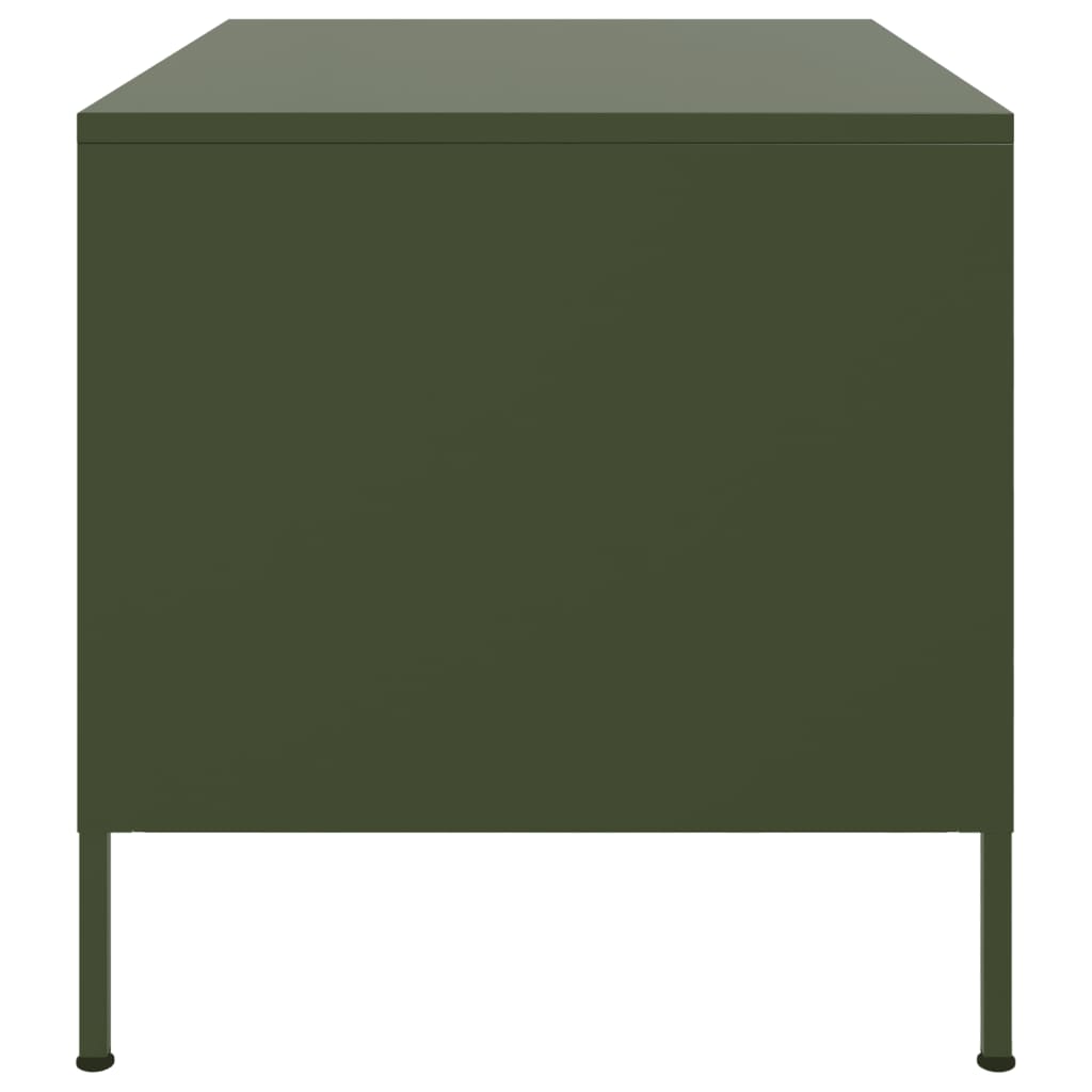 Comoda , verde măsliniu, 68x50x50,5 cm, oțel