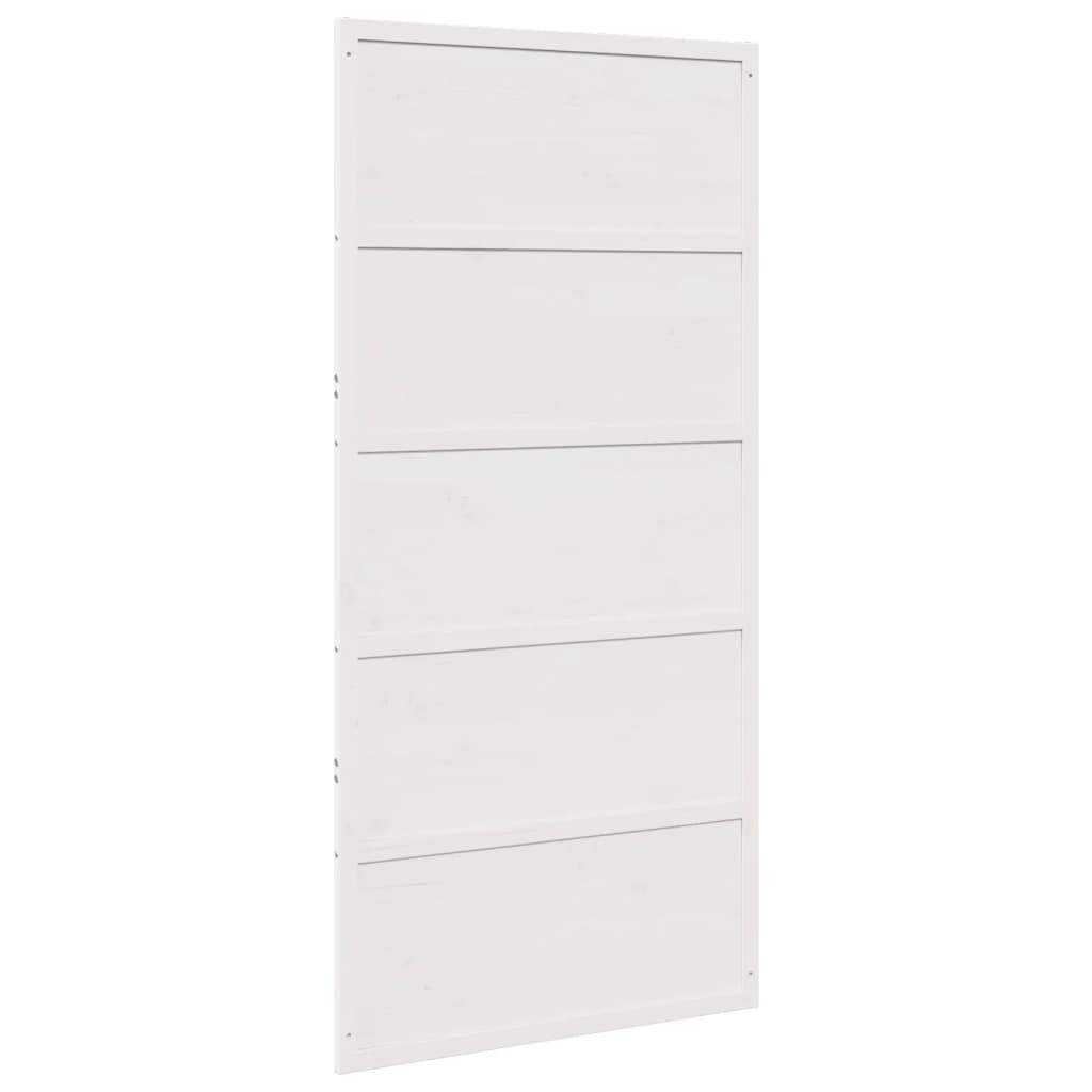 Ușă  albă 90x208 cm ,lemn masiv de pin