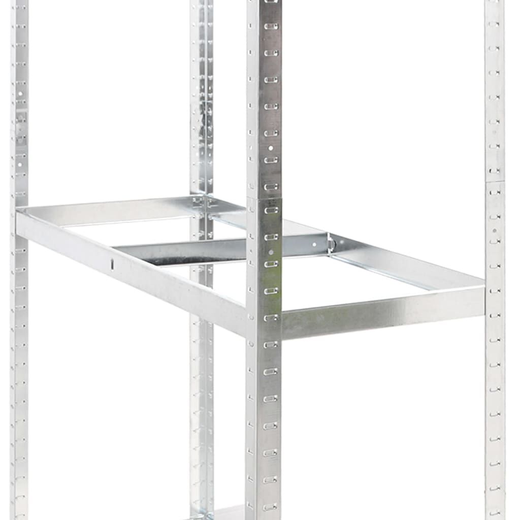 Raft pentru anvelope cu 2 niveluri argintiu 110x40x180 cm oțel