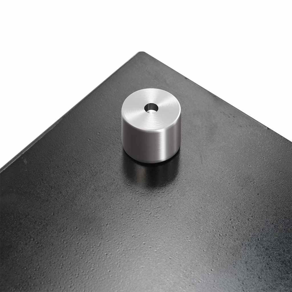 Panou antistropi de bucătărie, negru 80x50 cm sticlă securizată