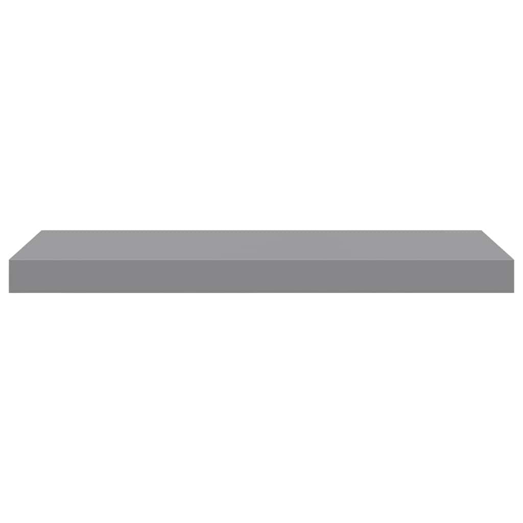 Rafturi de perete suspendate, 2 buc., gri, 60x23,5x3,8 cm, MDF