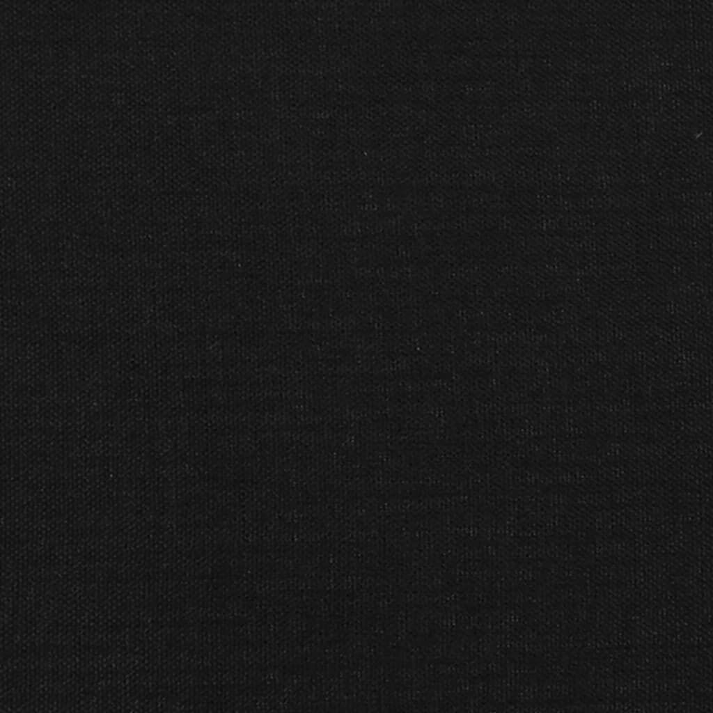 Tăblii de pat, 2 buc, negru, 100x5x78/88 cm, textil