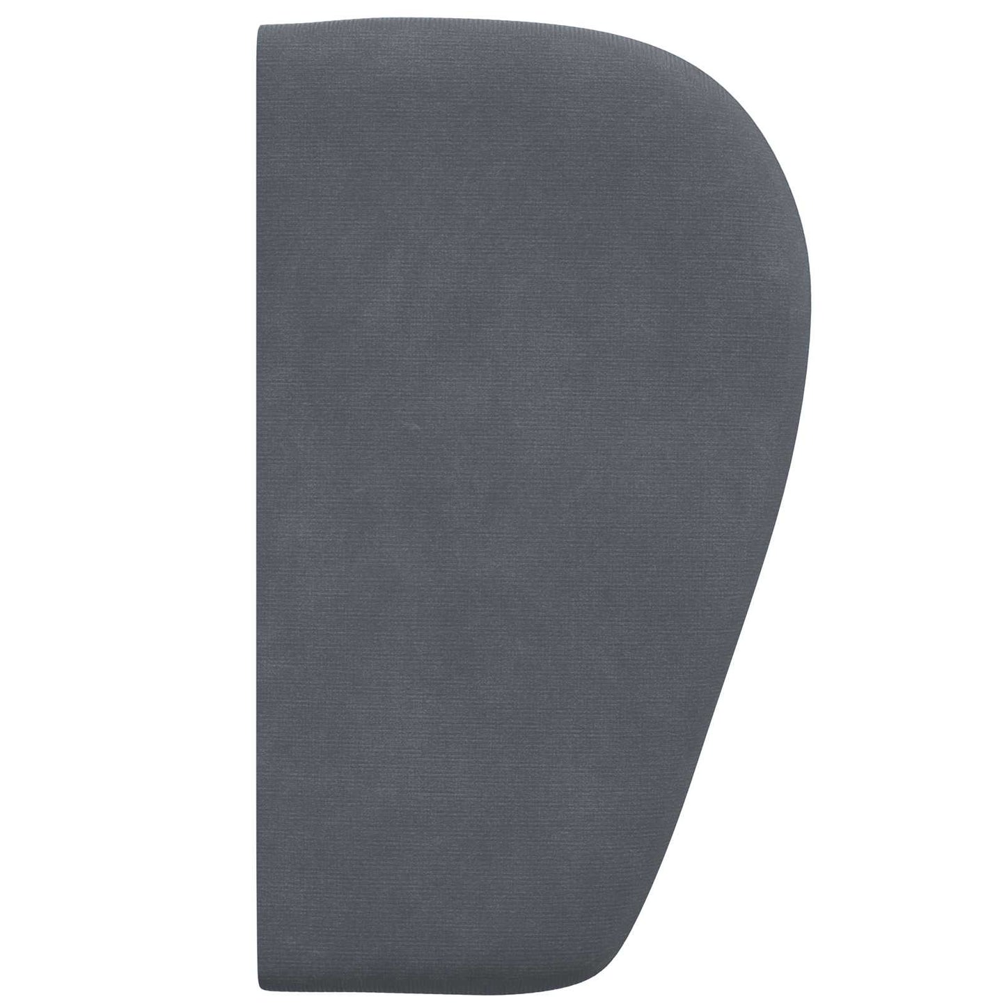 Ureche pentru Tăblie Gri Scurt 40 x 23 x 6 cm Catifea