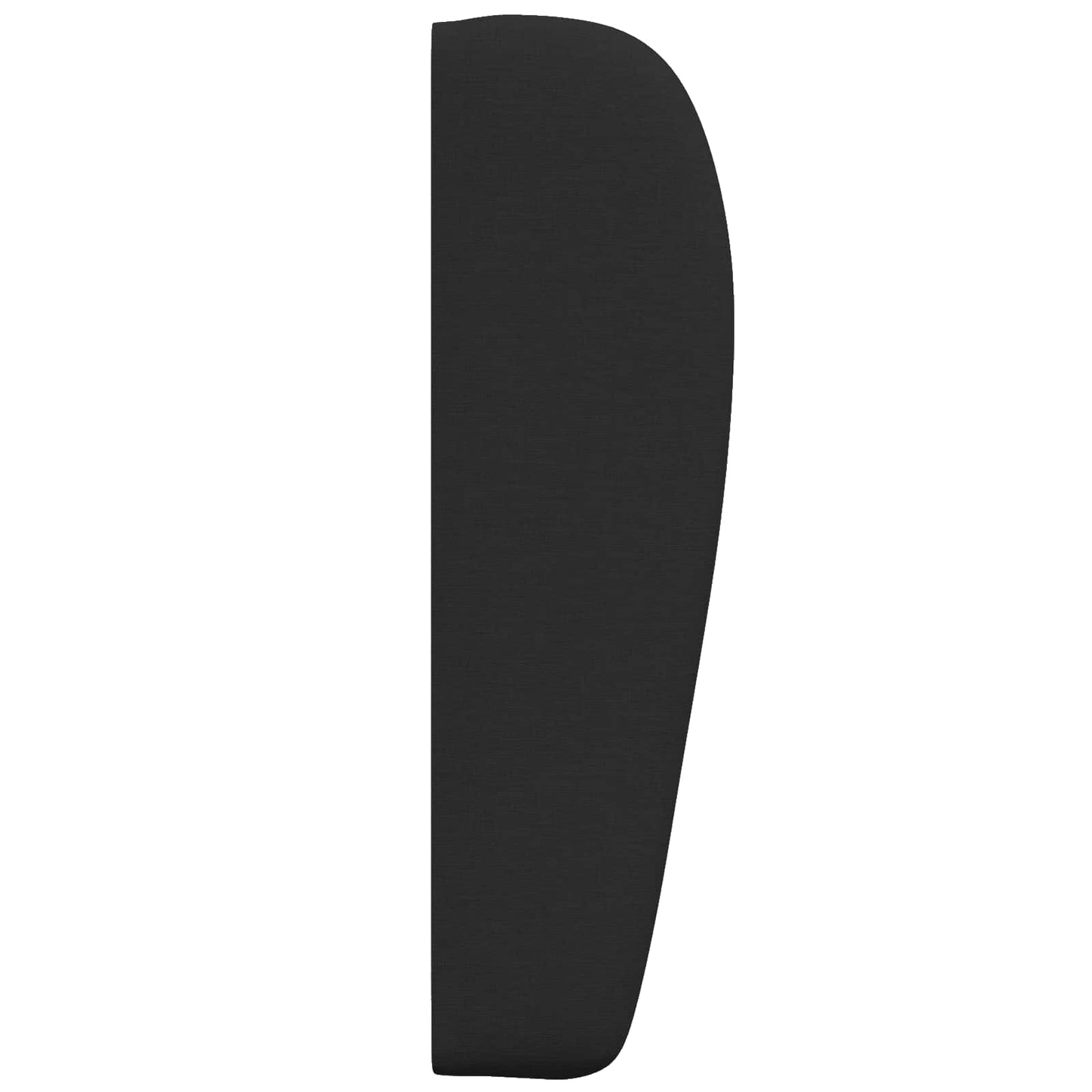 Ureche pentru Tăblie Negru 80 x 23 x 6 cm țesătură