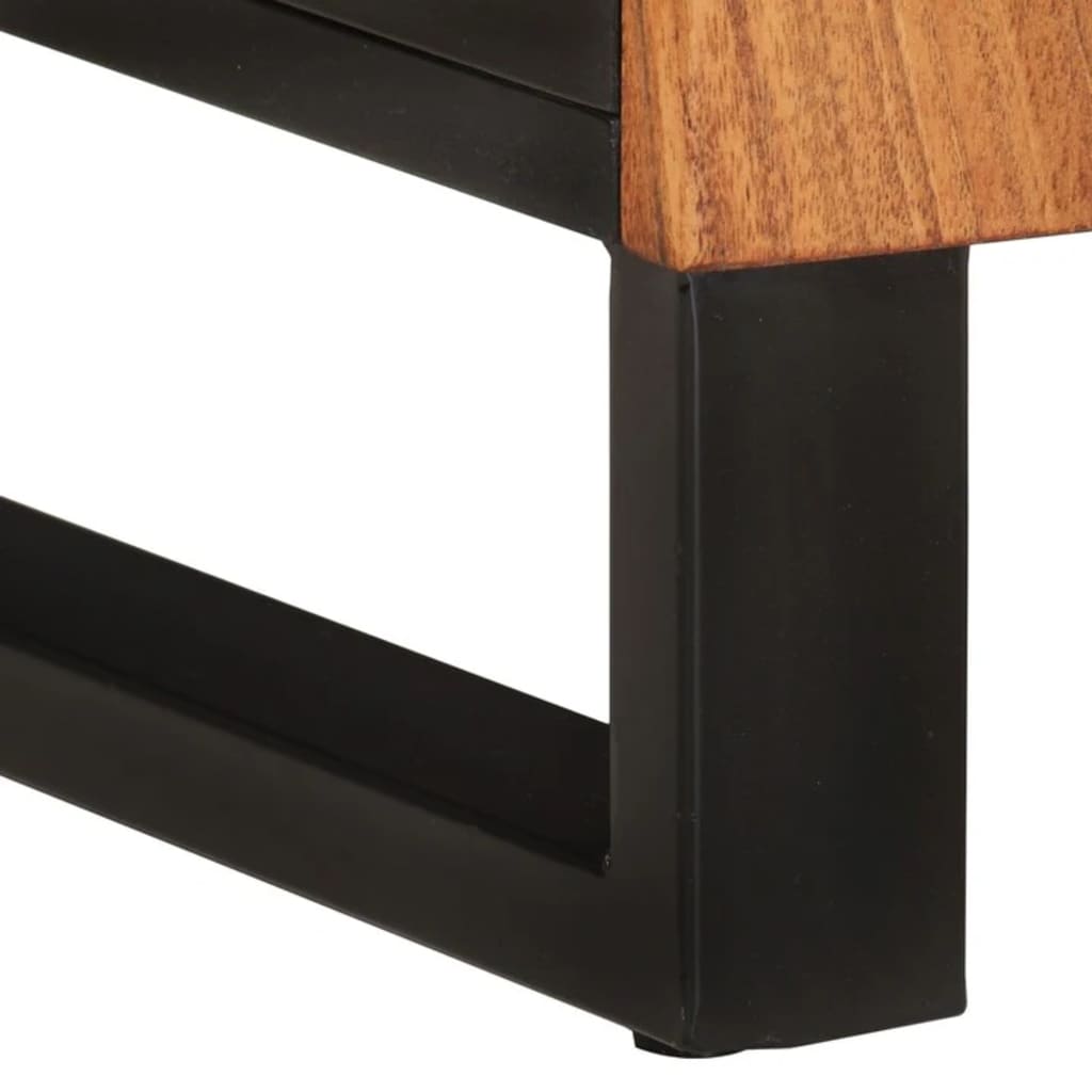 Dulap de chiuvetă 62x33x58 cm lemn masiv acacia & lemn compozit