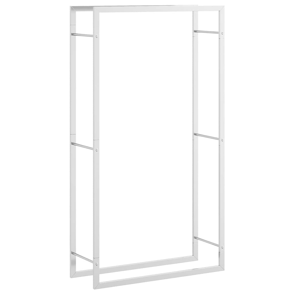 Suport pentru lemne de foc, negru mat, 50x28x56 cm, oțel