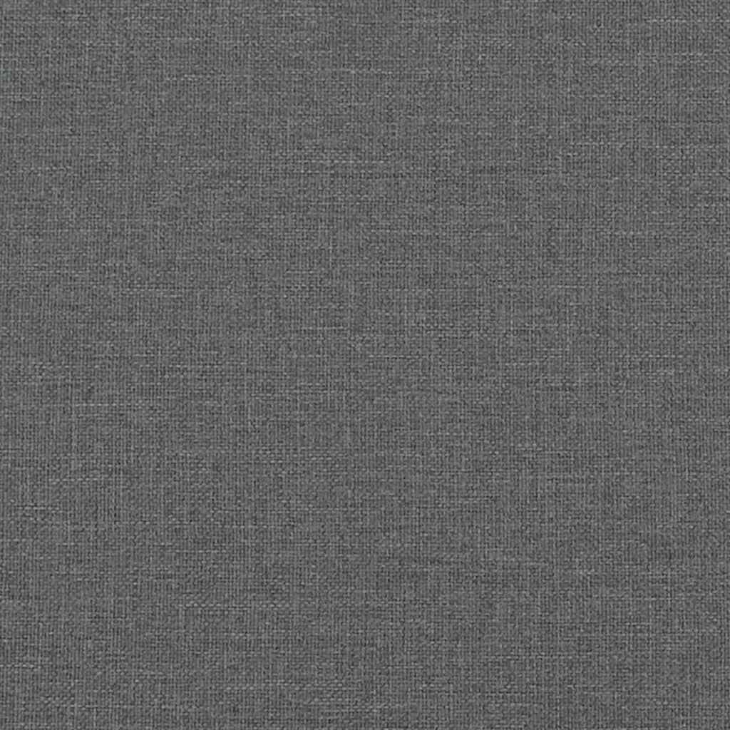 Canapea cu 3 locuri, gri închis, 180 cm, material textil