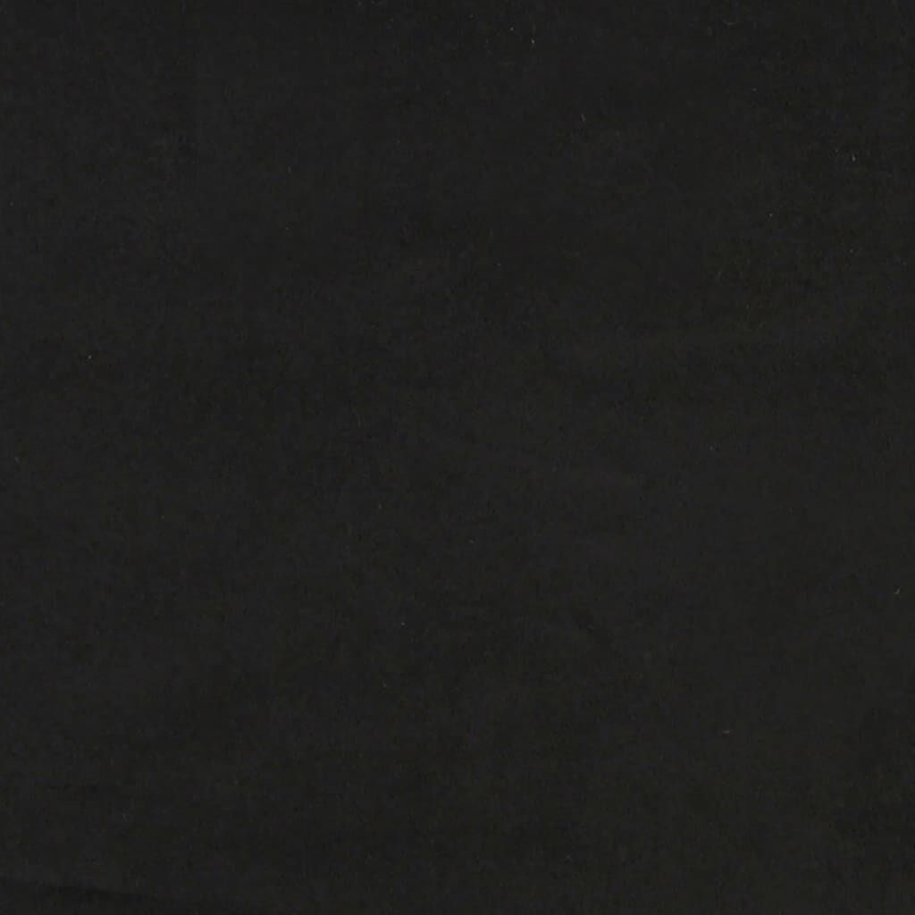 Canapea cu 2 locuri, negru, 120 cm, catifea