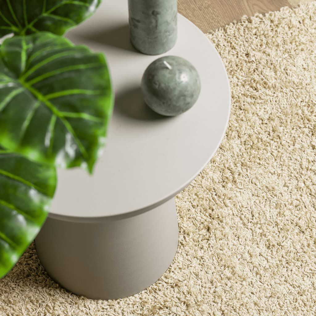 Covor pufos cu fire înalte, auriu modern, 140x200 cm