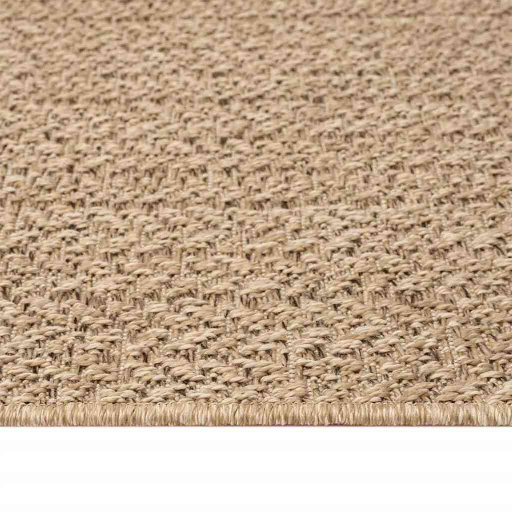 Covor ZIZUR aspect iută, 240x240cm, pentru interior și exterior