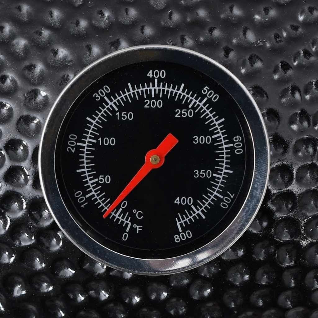 Grătar Kamado cu afumătoare din ceramică 81 cm