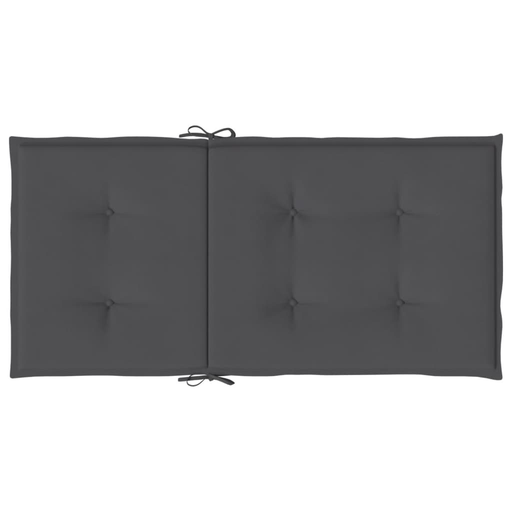 Perne scaun cu spătar mic, 4 buc., antracit, textil oxford