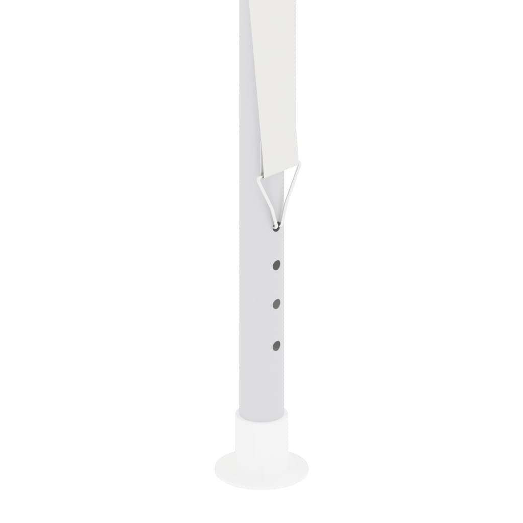 Cort de petrecere profesional cu pereți, alb, 2 x 2 m, 90 g/m²
