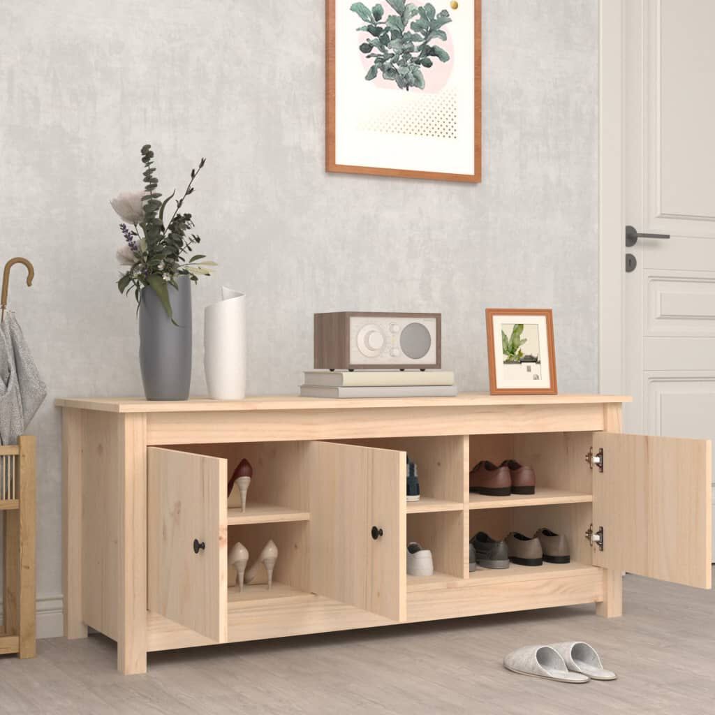Dulap pentru pantofi, 110x38x45,5 cm, lemn masiv de pin