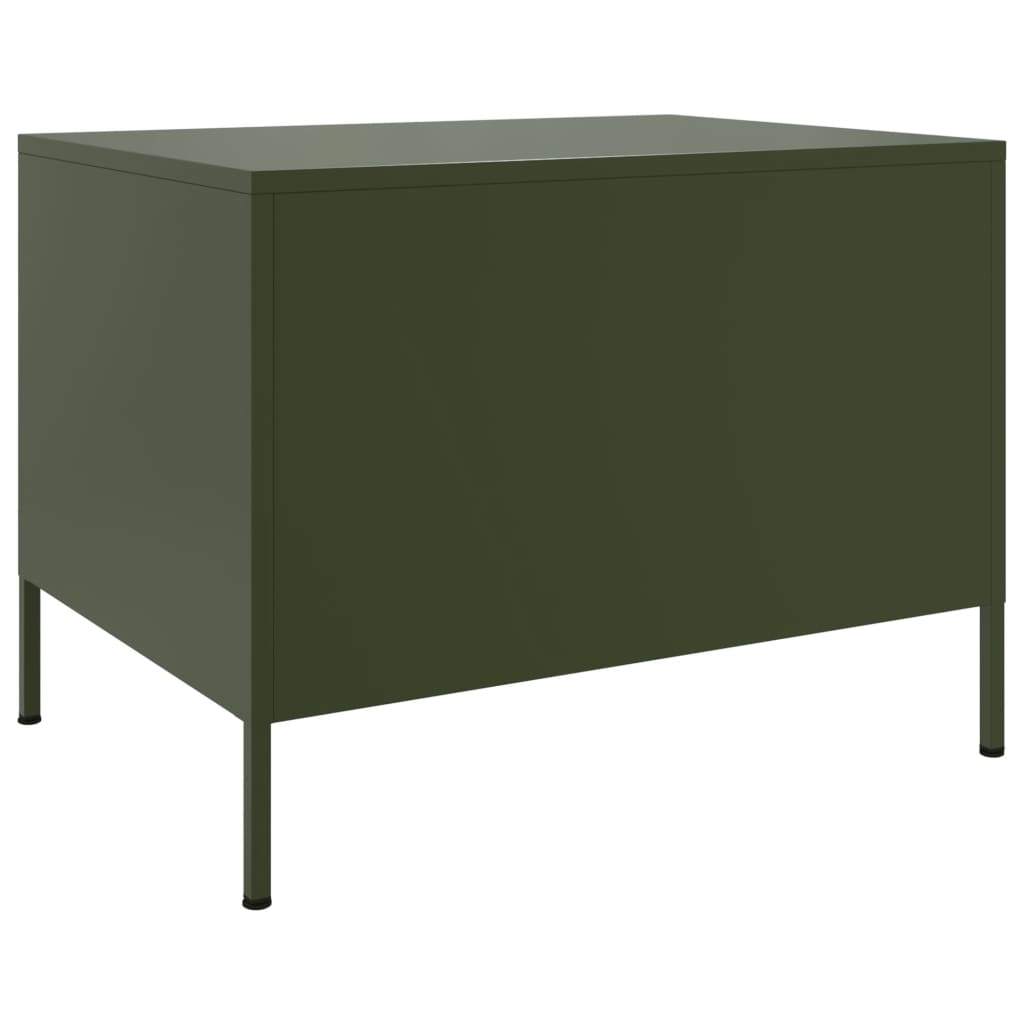 Comoda , verde măsliniu, 68x50x50,5 cm, oțel