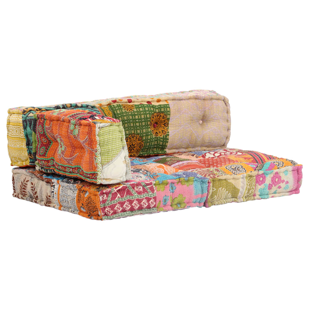 Pernă fotoliu puf, model petice, material textil