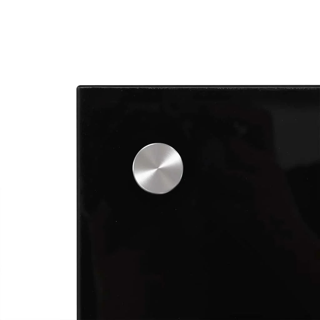 Panou antistropi de bucătărie, negru 80x50 cm sticlă securizată