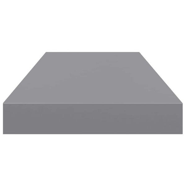 Rafturi de perete suspendate, 2 buc., gri, 60x23,5x3,8 cm, MDF