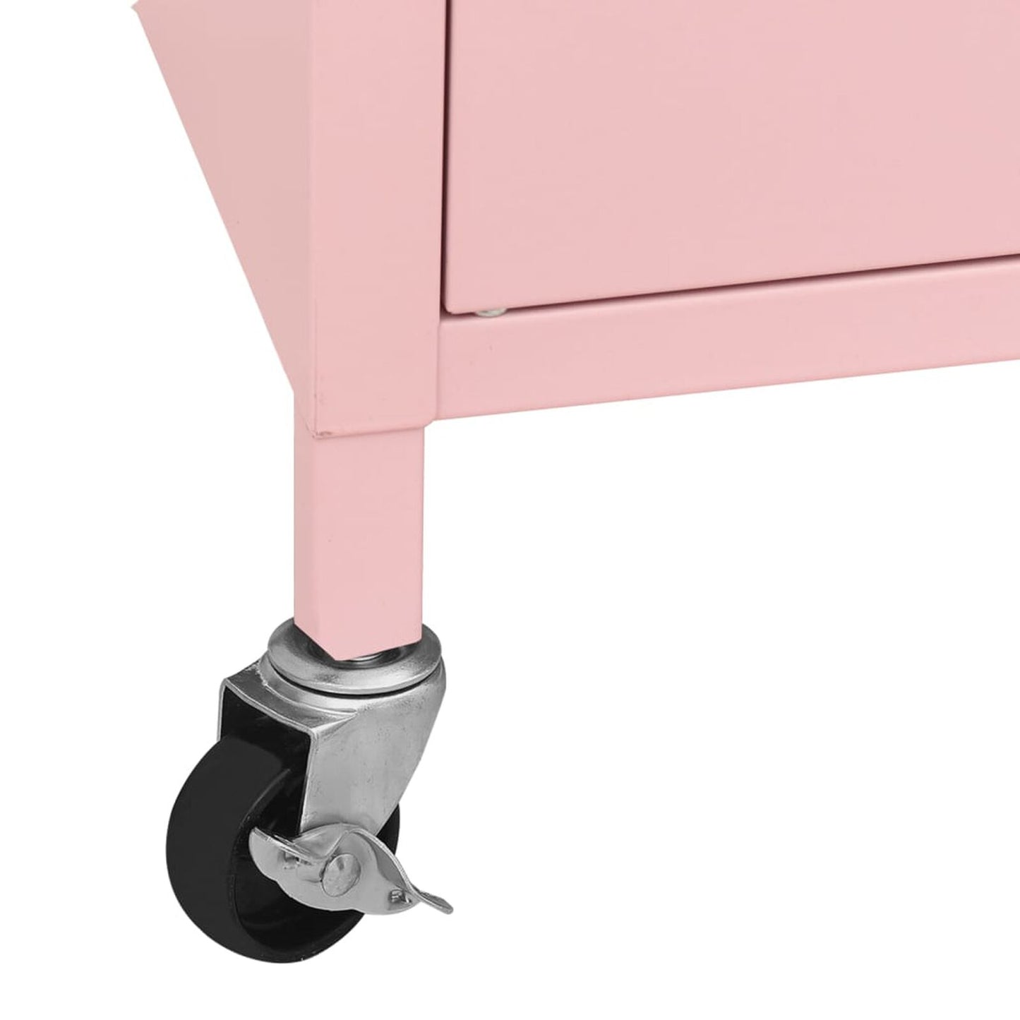 Dulap de depozitare, roz, 60x35x56 cm, oțel
