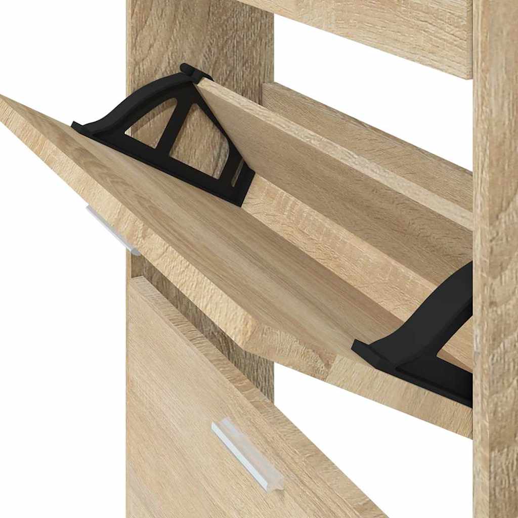 Pantofar, stejar, 59x17x108 cm, lemn prelucrat
