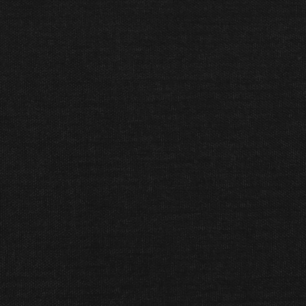 Cadru de pat fără saltea, negru, 140x190 cm, textil