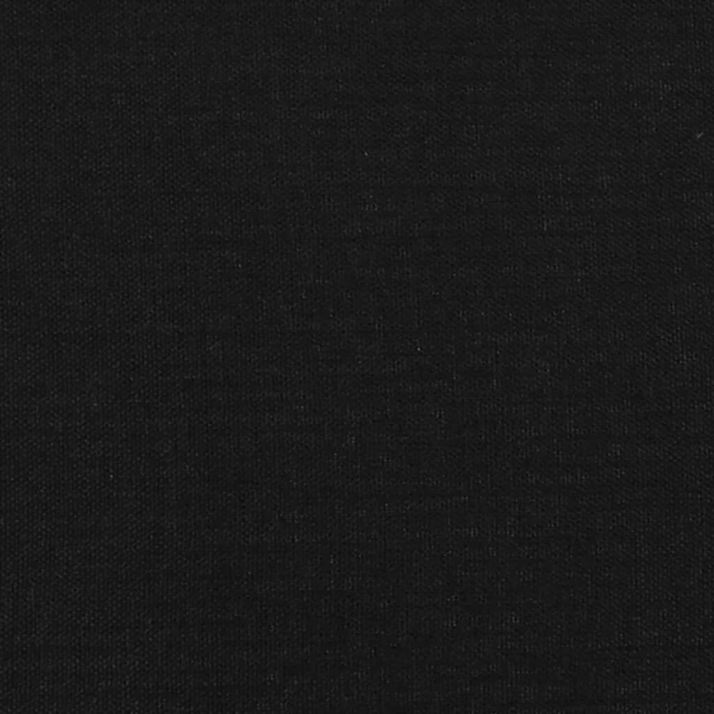 Cadru de pat fără saltea, negru, 140x190 cm, textil