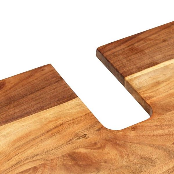 Dulap de chiuvetă 62x33x58 cm lemn masiv acacia & lemn compozit