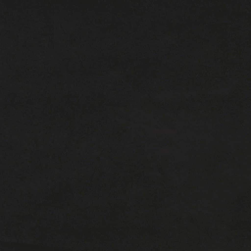Banchetă cu spătar, negru, 119,5x64,5x75 cm, catifea