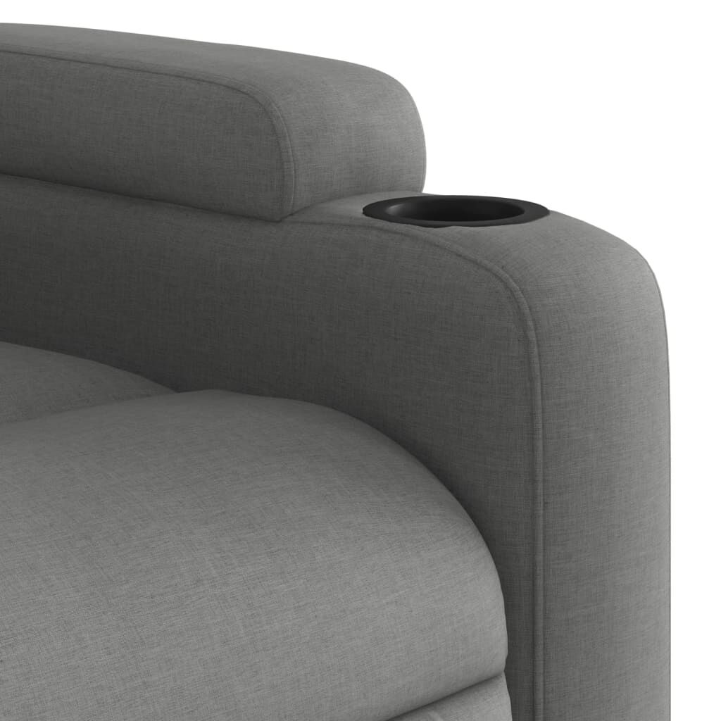 Fotoliu rabatabil, gri închis, material textil