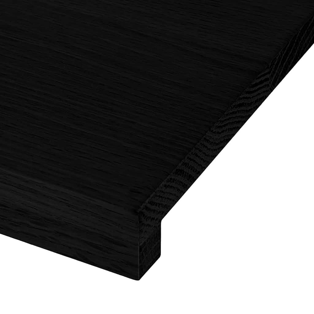Glafuri 2 buc maro foarte închis 90x25x2 cm lemn masiv de stejar