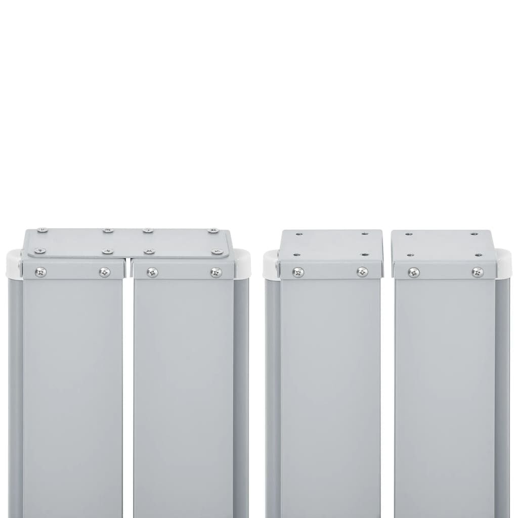 Copertină laterală dublă retractabilă, crem, 170 x 600 cm