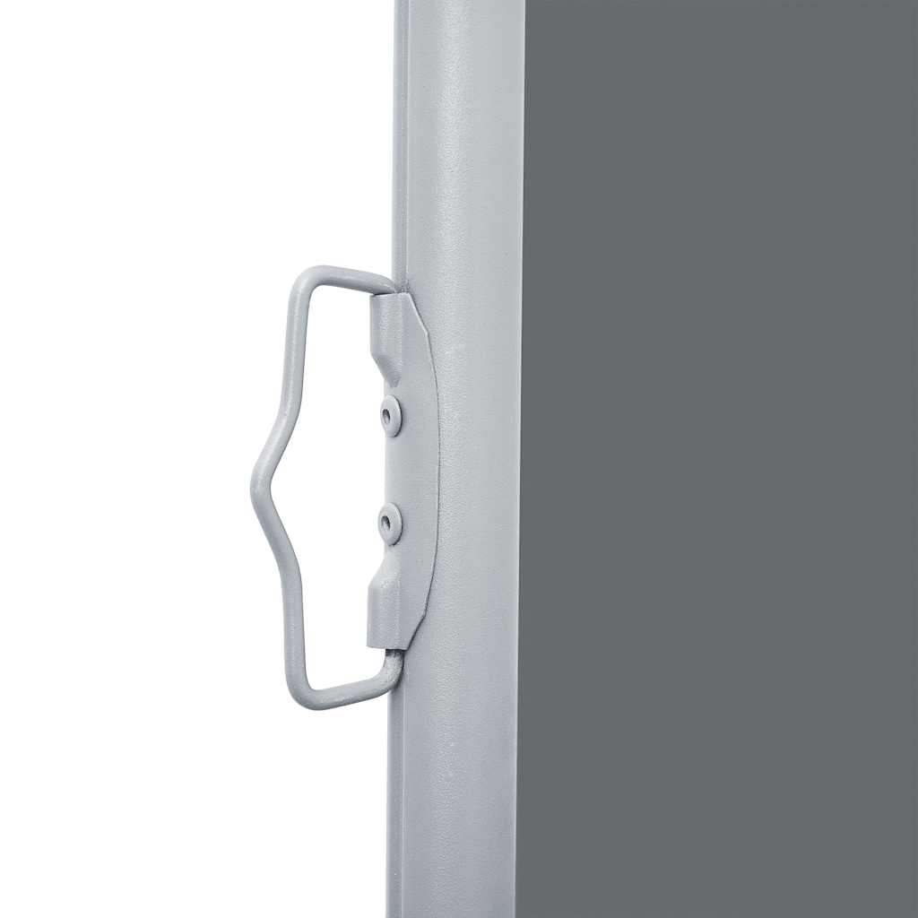 Copertină laterală retractabilă, antracit, 140 x 1000 cm