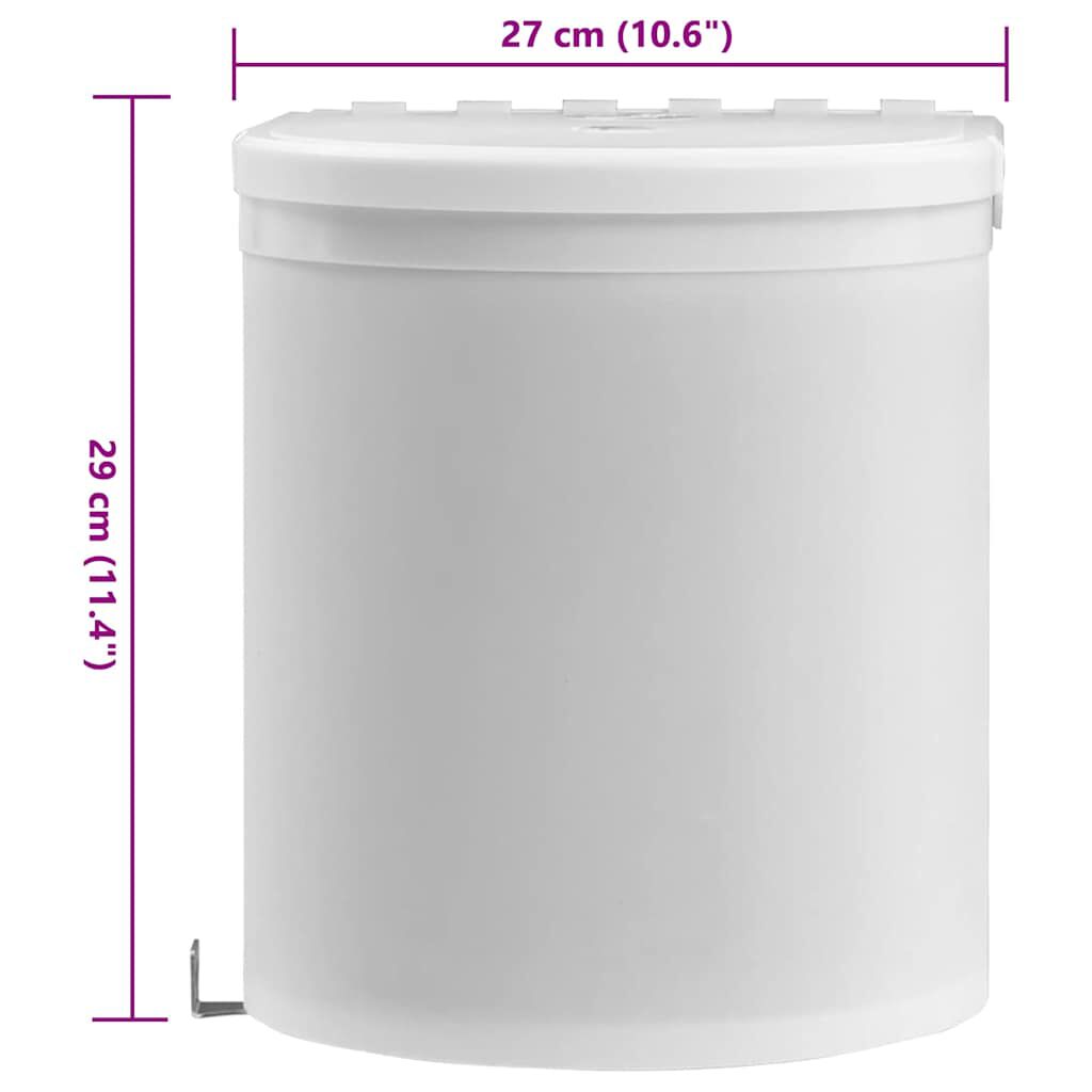 Coș de gunoi încorporat de bucătărie, 8 L, plastic