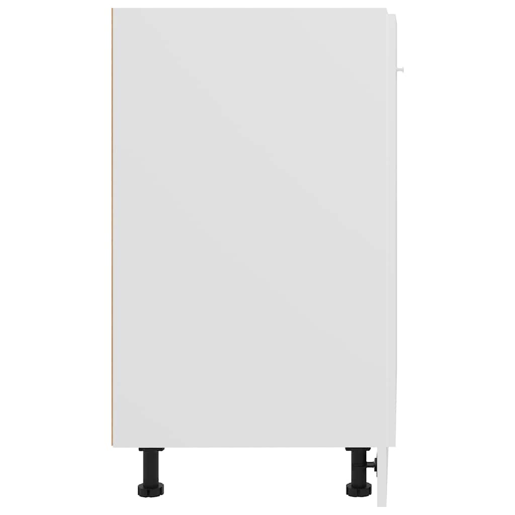 Dulap inferior “Lyon”, alb, 60 x 46 x 81,5 cm, lemn prelucrat