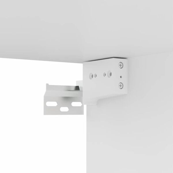 Comodă TV, alb, 80 x 30 x 30 cm, lemn prelucrat