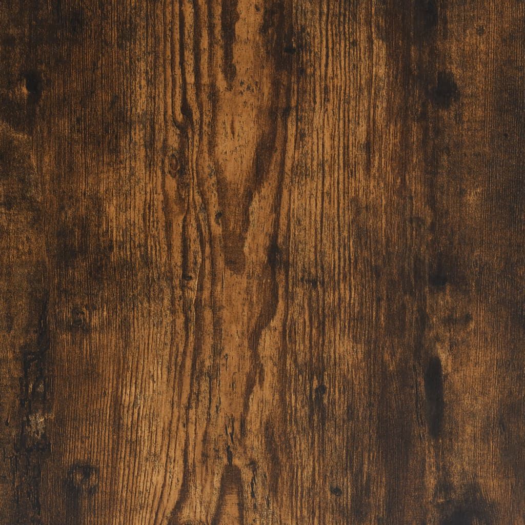 Birou, stejar fumuriu, 80x50x90 cm, lemn prelucrat și fier