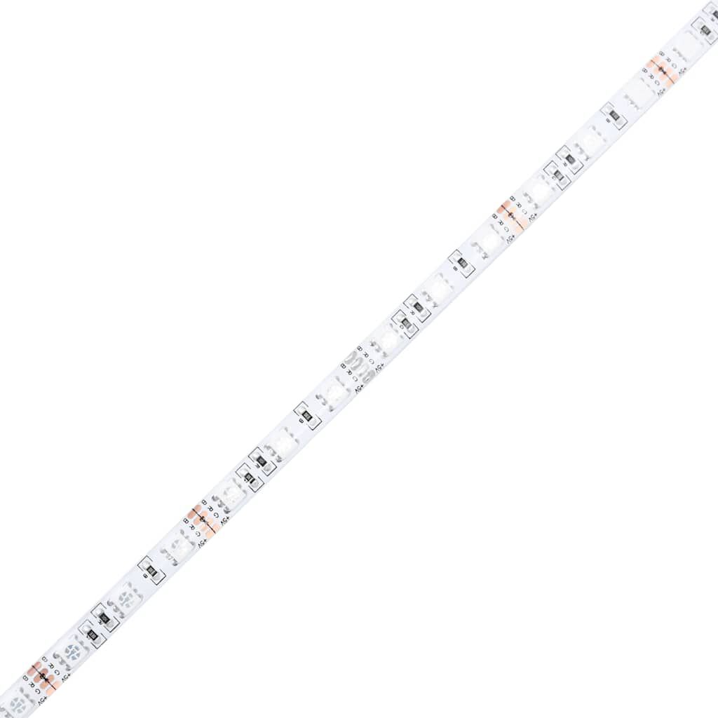 Tăblie de pat cu LED gri sonoma 200x18,5x103,5cm lemn prelucrat