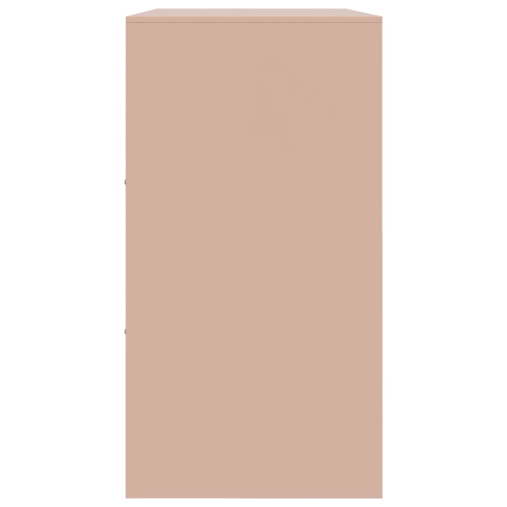 Dulap, roz, 99x39x73 cm, oțel