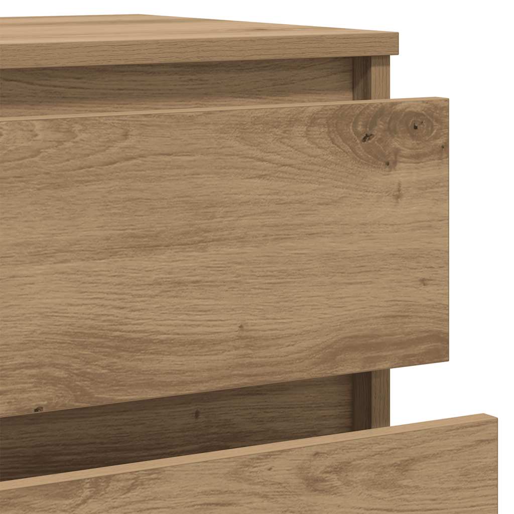 Dulap cu sertar, stejar artizanal, 60x36x103 cm, lemn prelucrat