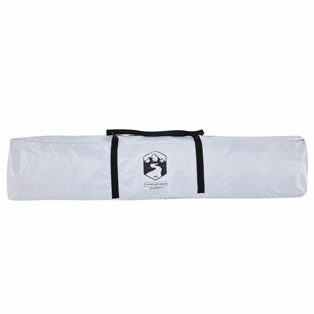 Cort camping tunel 2 persoane, alb, țesătură opacă, impermeabil