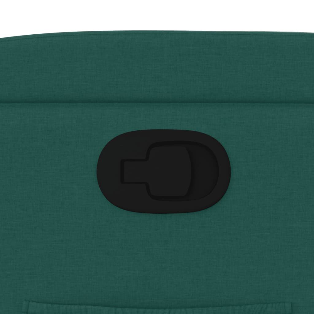 Fotoliu rabatabil, verde închis, material textil
